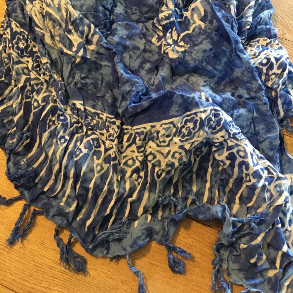 Tropical wrap scarf or cover up